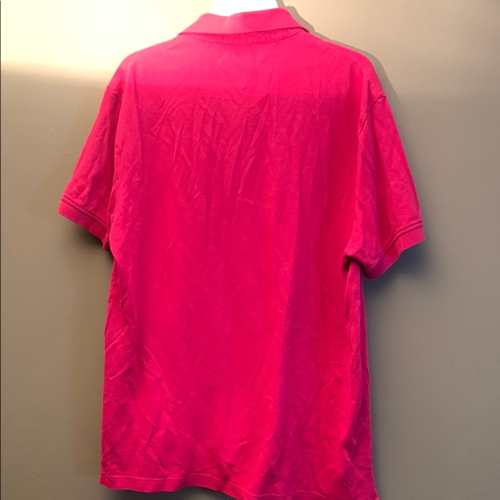 Tommy Hilfiger Pink Polo Shirt Classic Style Men’s XL - Picture 9 of 9